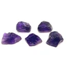Natural Amethyst Africa Slice Rough 136 Carats 5 Pcs Uncut Raw Gemstone Africa Mines Rock February Birthstone Strengthening Mindfulness