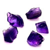 Natural Amethyst Africa Slice Rough 69 Carats 5 Pcs Uncut Raw Gemstone Africa Mines Rock February Birthstone Crystal Healing Support