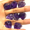 Natural Amethyst Africa Rough 250 Carats 8 Pcs Uncut Raw Gemstone Africa Mines Rock February Birthstone Supporting Emotional Balance