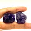 Natural Amethyst Africa Rough 146 Carats 2 Pcs Uncut Raw Gemstone Africa Mines Rock February Birthstone Strengthening Spiritual Calm