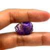 Natural Amethyst Africa Rough 17 Carat Uncut Raw Gemstone Africa Mines 19x14mm Rock February Birthstone Calm Energy Flow