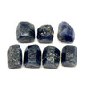 Natural Blue Sapphire Uncut Rough 7 Pcs 124.9 Carats Madagascar Mines Super High Grade Duke Blue Color Earth Mined Raw September Gemstone