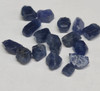 Natural Blue Sapphire Uncut Rough 16 Pcs 18.68 Carats Madagascar Mines Super High Grade Duke Blue Color Earth Mined Raw September Gemstone