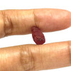Natural Ruby Uncut Rough 3.94 Carats Tanzania Mines 11x6mm Super High Grade Pigeon Blood Color Earth Mined Raw July Gemstone