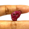 Natural Ruby Uncut Rough 24.2 Carats Tanzania Mines 19x13mm Super High Grade Pigeon Blood Color Earth Mined Raw July Gemstone
