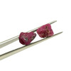 Natural Ruby Uncut Rough 2 Pcs 11.62 Carats Tanzania Mines Super High Grade Burgundy Color Earth Mined Raw July Birthstone Gemstone