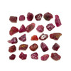 Natural Ruby Uncut Rough 26 Pcs 31.62 Carats Tanzania Mines Super High Grade Burgundy Color Earth Mined Raw July Birthstone Gemstone
