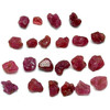 Natural Ruby Uncut Rough 22 Pcs 34.42 Carats Tanzania Mines Super High Grade Burgundy Color Earth Mined Raw July Birthstone Gemstone