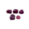 Natural Ruby Uncut Rough 5 Pcs 20.86 Carats Madagascar Mines Super High Grade Burgundy Color Earth Mined Raw July Birthstone Gemstone