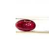 Natural Ruby | Oval Cabochon VVS Clarity 11.55x6.45mm Burgundy Color | Loose Precious Gemstone