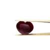 Natural Ruby Gemstone 15.18 Carat | Heart Shape 15x13mm Facet Cut Merlot Red Color SI2 Clarity | July Birthstone