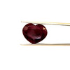 Natural Ruby Gemstone 15.18 Carat | Heart Shape 15x13mm Facet Cut Merlot Red Color SI2 Clarity | July Birthstone