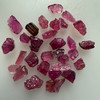 Natural Rubellite Earth mined 21.27 Cts Uncut rough 25 PC Red Wine Color 6-3L/4-2W mm VS Clarity Rough Gemstone