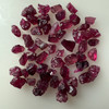 Natural Rubellite Earth mined 48.34 Cts Uncut rough 57 PC Red Wine Color 6-3L/4-2W mm VS Clarity Rough Gemstone