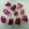 Natural Rubellite Earth mined 12.62 Cts Uncut rough 10 PC Magenta Pink - Deep Raspberry Color 9-8L/6-4W mm VVS Clarity Rough Gemstone