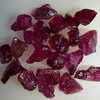 Natural Rubellite Earth mined 29.75 Cts Uncut rough 20 PC Deep Raspberry Color 10-8L/6-6W mm VVS Clarity Rough Gemstone