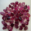 Natural Rubellite Earth mined 69.02 Cts Uncut rough 51 PC Deep Raspberry Color 10-8L/6-6W mm VVS Clarity Rough Gemstone