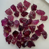 Natural Rubellite Earth mined 50.21 Cts Uncut rough 35 PC Deep Raspberry Color 10-8L/6-6W mm VVS Clarity Rough Gemstone