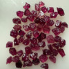 Natural Rubellite Earth mined 52.83 Cts Uncut rough 60 PC Deep Raspberry Color 6-3L/4-2W mm VVS Clarity Rough Gemstone