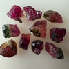Natural Rubellite Earth mined 33.21 Cts Uncut rough 10 PC Watermelon Color 11-5L/7-7W mm VVS Clarity Rough Gemstone