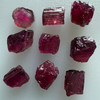 Natural Rubellite Earth mined 30.14 Cts Uncut rough 9 PC Red Wine Color 9-7L/7-6W mm VVS Clarity Rough Gemstone