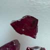 Natural Rubellite Earth mined 5.77 Cts Uncut rough 3 PC Deep Raspberry Color 7-7L/7-5W mm VVS Clarity Rough Gemstone