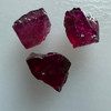 Natural Rubellite Earth mined 5.77 Cts Uncut rough 3 PC Deep Raspberry Color 7-7L/7-5W mm VVS Clarity Rough Gemstone