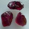 Natural Rubellite Earth mined 11.99 Cts Uncut rough 3 PC Deep Raspberry Color 13-10L/9-6W mm VVS Clarity Rough Gemstone