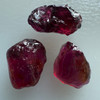 Natural Rubellite Earth mined 11.99 Cts Uncut rough 3 PC Deep Raspberry Color 13-10L/9-6W mm VVS Clarity Rough Gemstone