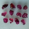Natural Rubellite Earth mined 27.14 Cts Uncut rough 12 PC Deep Raspberry Color 12-8L/6-6W mm VVS Clarity Rough Gemstone