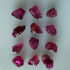 Natural Rubellite Earth mined 27.14 Cts Uncut rough 12 PC Deep Raspberry Color 12-8L/6-6W mm VVS Clarity Rough Gemstone