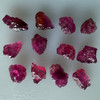 Natural Rubellite Earth mined 27.14 Cts Uncut rough 12 PC Deep Raspberry Color 12-8L/6-6W mm VVS Clarity Rough Gemstone
