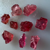 Natural Rubellite Earth mined 26.08 Cts Uncut rough 9 PC Pastel Pink Color 11-9L/8-6W mm VVS Clarity Rough Gemstone