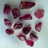 Natural Rubellite Earth mined 53.48 Cts Uncut rough 13 PC Deep Raspberry Color 16-10L/8-6W mm SI Clarity Rough Gemstone