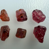 Natural Rubellite Earth mined 19.29 Cts Uncut rough 6 PC Deep Raspberry Color 10-8L/7-5W mm VVS Clarity Rough Gemstone
