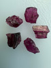 Natural Rubellite Earth mined 11.6 Cts Uncut rough 5 PC Hot Pink Color 9-7L/7-5W mm VVS Clarity Rough Gemstone