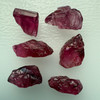Natural Rubellite Earth mined 22.26 Cts Uncut rough 6 PC Deep Raspberry Color 11-12L/7-6W mm VVS Clarity Rough Gemstone