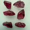 Natural Rubellite Earth mined 22.26 Cts Uncut rough 6 PC Deep Raspberry Color 11-12L/7-6W mm VVS Clarity Rough Gemstone
