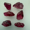 Natural Rubellite Earth mined 22.26 Cts Uncut rough 6 PC Deep Raspberry Color 11-12L/7-6W mm VVS Clarity Rough Gemstone