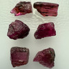 Natural Rubellite Earth mined 19.94 Cts Uncut rough 6 PC Deep Raspberry Color 11-9L/6-6W mm VVS Clarity Rough Gemstone
