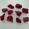 Natural Rubellite Earth mined 29.11 Cts Uncut rough 10 PC Deep Raspberry Color 11-9L/8-6W mm VVS Clarity Rough Gemstone