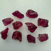 Natural Rubellite Earth mined 29.11 Cts Uncut rough 10 PC Deep Raspberry Color 11-9L/8-6W mm VVS Clarity Rough Gemstone
