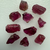Natural Rubellite Earth mined 25.91 Cts Uncut rough 10 PC Deep Raspberry Color 11-7L/6-6W mm VVS Clarity Rough Gemstone