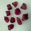 Natural Rubellite Earth mined 19.33 Cts Uncut rough 10 PC Hot Pink Color 9-7L/5-5W mm VVS Clarity Rough Gemstone