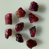 Natural Rubellite Earth mined 59.75 Cts Uncut rough 9 PC Deep Raspberry Color 13-9L/9-8W mm VVS Clarity Rough Gemstone