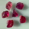 Natural Rubellite Earth mined 27.46 Cts Uncut rough 6 PC Hot Pink Color 11-10L/9-7W mm VVS Clarity Rough Gemstone