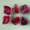 Natural Rubellite Earth mined 27.46 Cts Uncut rough 6 PC Hot Pink Color 11-10L/9-7W mm VVS Clarity Rough Gemstone