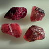 Natural Rubellite Earth mined 42.26 Cts Uncut rough 4 PC Hot Pink Color 19-11L/12-11W mm VVS Clarity Rough Gemstone