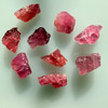 Natural Rubellite Earth mined 50.44 Cts Uncut rough 9 PC Rose Pink Color 14-12L/9-8W mm VVS Clarity Rough Gemstone