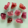 Natural Rubellite Earth mined 50.44 Cts Uncut rough 9 PC Rose Pink Color 14-12L/9-8W mm VVS Clarity Rough Gemstone